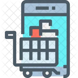 Compras pelo celular  Ícone