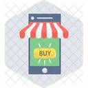 Compras Moveis Aplicativo De Compras Comprar On Line Ícone