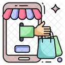 Compras Moviles Compras Electronicas Comercio Electronico Icon