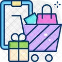 Compras Moviles Compras En Linea Carrito Icono