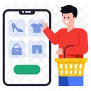 Aplicacion De Compras Compras En Linea Productos En Linea Icono