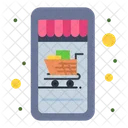 Compras Moviles Tienda En Linea Compras En Linea Icon