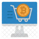 Compras on-line de bitcoins  Ícone