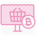 Icone De Linha Duotonica De Carteira De Investimento Criptografico Icon