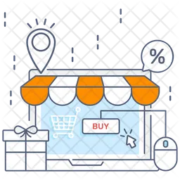 Compras online  Ícone