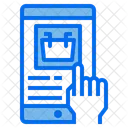 Mano Smartphone Compras Icono