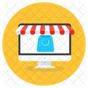 Compras En Linea Compras Web Sitio Web De Compras Icono