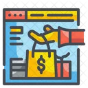 Compras En Linea Navegador Sitio Web Icon