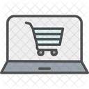 Compras On Line Carrinho Laptop Icon