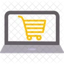 Compras On Line Carrinho Laptop Icon