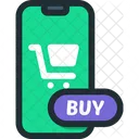 Compras En Linea Movil En Linea Icono