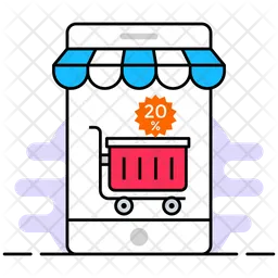 Compras pelo celular  Ícone