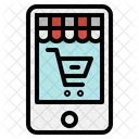 Celular Compras On Line Ícone