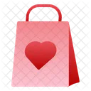 Compras De San Valentin Compras Amor Compras Icono