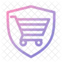 Escudo De Carrinho De Compras Icon