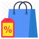 Venda De Compras Sacola Juta Icon