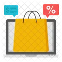 Chat De Venta De Compras Conversacion De Venta De Compras Comentario De Venta De Compras Icono