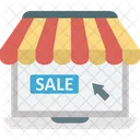 Comprar On Line Marketing Digital Venda De Comercio Eletronico Ícone