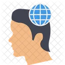 Comprehensive Thinking Global Thinking Global Mind Icon