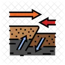 Compresion Reversa Terremoto Icono