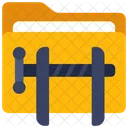 Compress Folder  Symbol