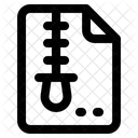 Compress File Document Icon