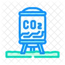Compression Carbon Capture Icon
