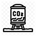 Compression Carbon Capture Icon