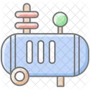 Icone De Cor Linear Incrivel Do Compressor De Ar Ícone