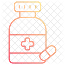 Bouteille de comprimés  Icône