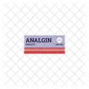 Comprimidos Embalagem Analgin Ícone