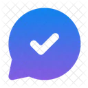 Comprobar Comentario Mensaje Marcar Icono