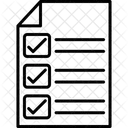 Cheque Lista De Verificacion Documento Icono
