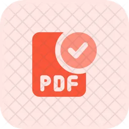 Comprobar el archivo pdf  Icono