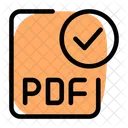 Comprobar el archivo pdf  Icono