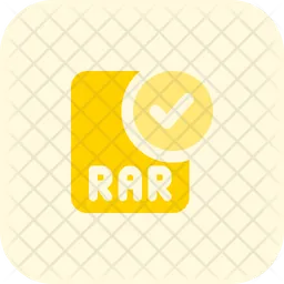 Comprobar el archivo rar  Icono