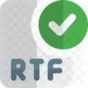 Comprobar el archivo rtf  Icono