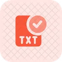 Comprobar el archivo de texto  Icono