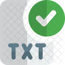 Comprobar Archivo Txt Archivo Txt Aprobar Archivo Txt Icono