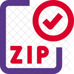 Comprobar el archivo zip  Icono