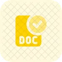 Verificar Archivo Doc Archivo Txt Aprobar Archivo Doc Icono