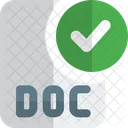 Comprobar el archivo doc  Icono