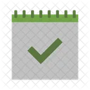 Marca De Verificacion En El Calendario Verificar Marcar Icono