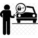 Comprobacion De Bloqueo De Coche Coche Cauteloso Icon