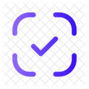 Comprobar Borde Esquinas Marcar Hecho Icon