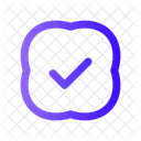 Comprobar Esquinas Redondeadas Cerradas Ii Marcar Hecho Icon
