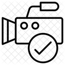 Comprobar la cámara de vídeo  Icono