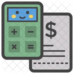 Comptabilité financière Emoji Icône