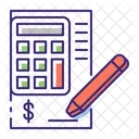 Comptable Calculatrice Finance Icône