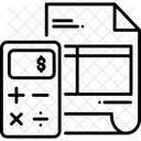 Calculer Donnees Facture Icône